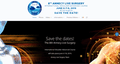Desktop Screenshot of lafosseshoulder-annecy.com